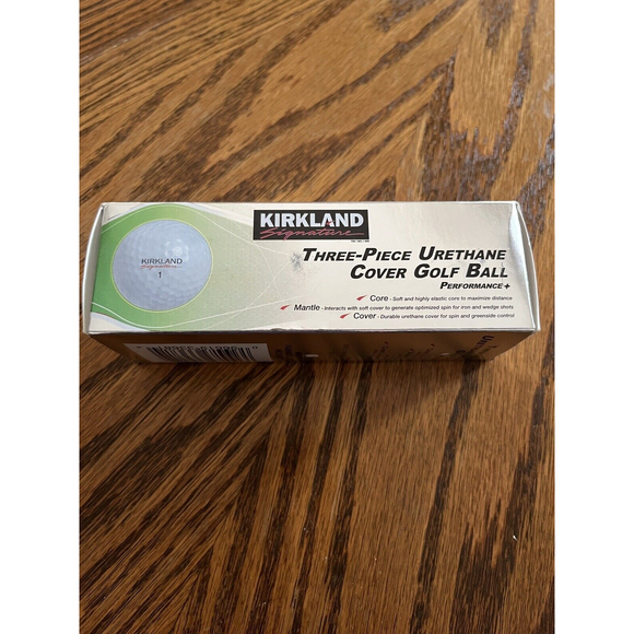 Kirkland Three-Piece Urethane Cover Golf Ball Performance 3 Pack - Picture 2 of 4